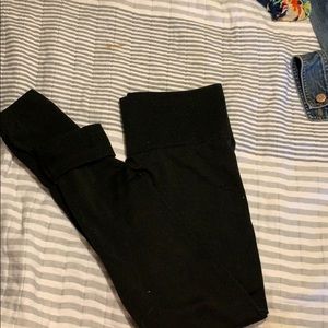 Black fleece lined leggings
